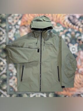 Filson Mens Swiftwater Rain Jacket Green Waterproof Breathable Travel Medium